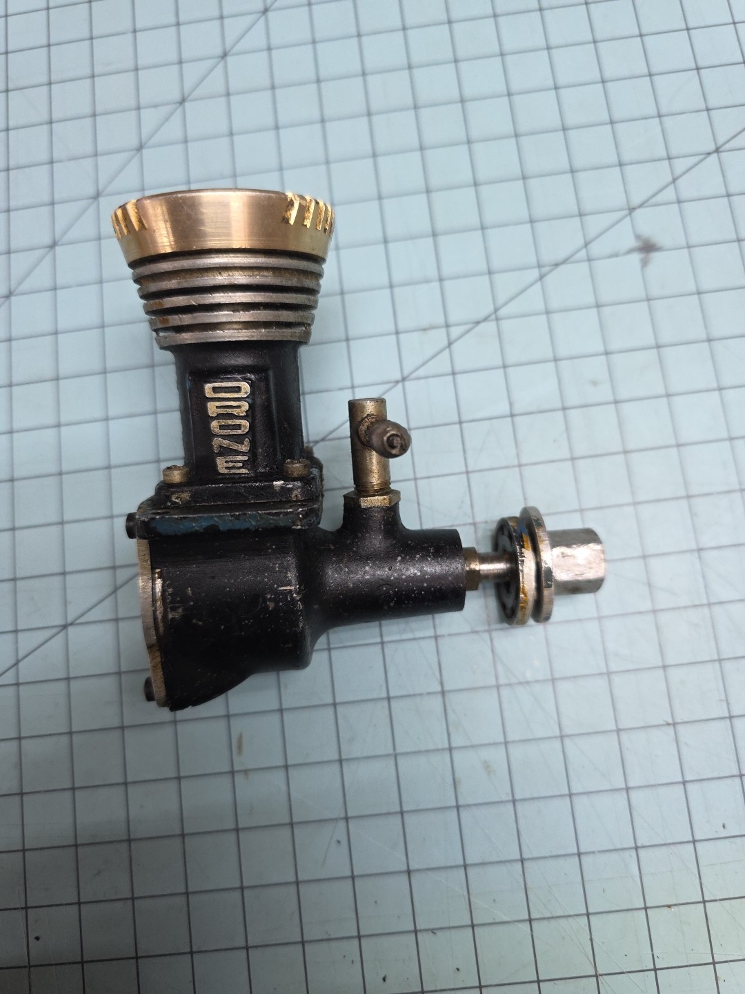 Vintage Drone Diesel Gold Crown Model Airplane Engine - MZOZO - Rare Item
