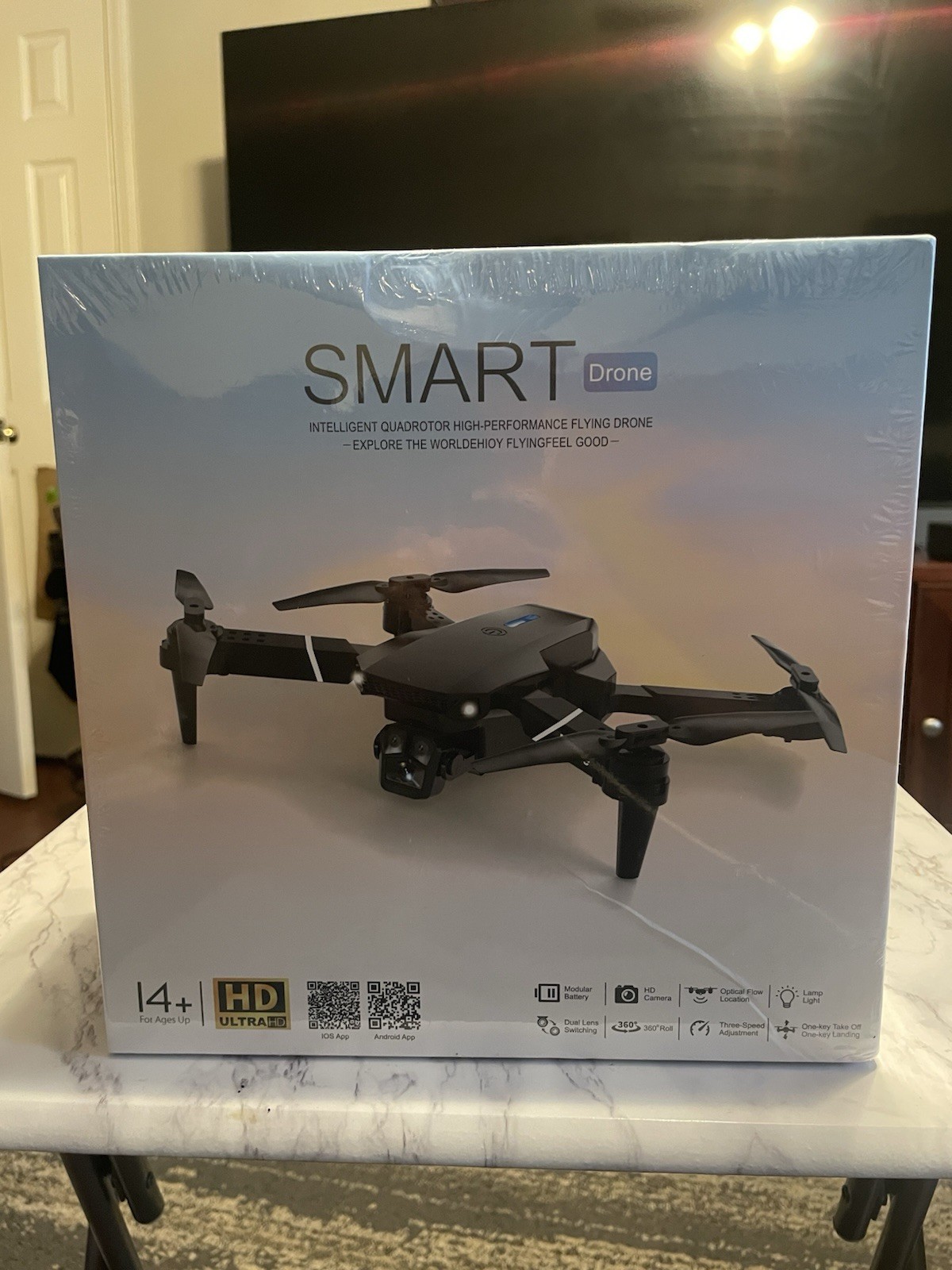 DMES P31 Quadcopter Drone Foldable App Control Camera Electric Black 50m