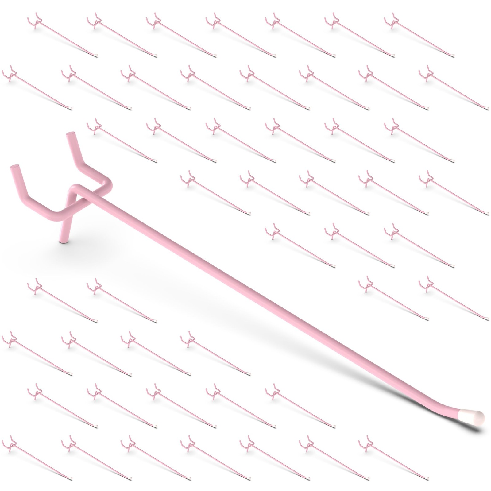XINGNEST Pink Pegboard Hooks 6 Inch