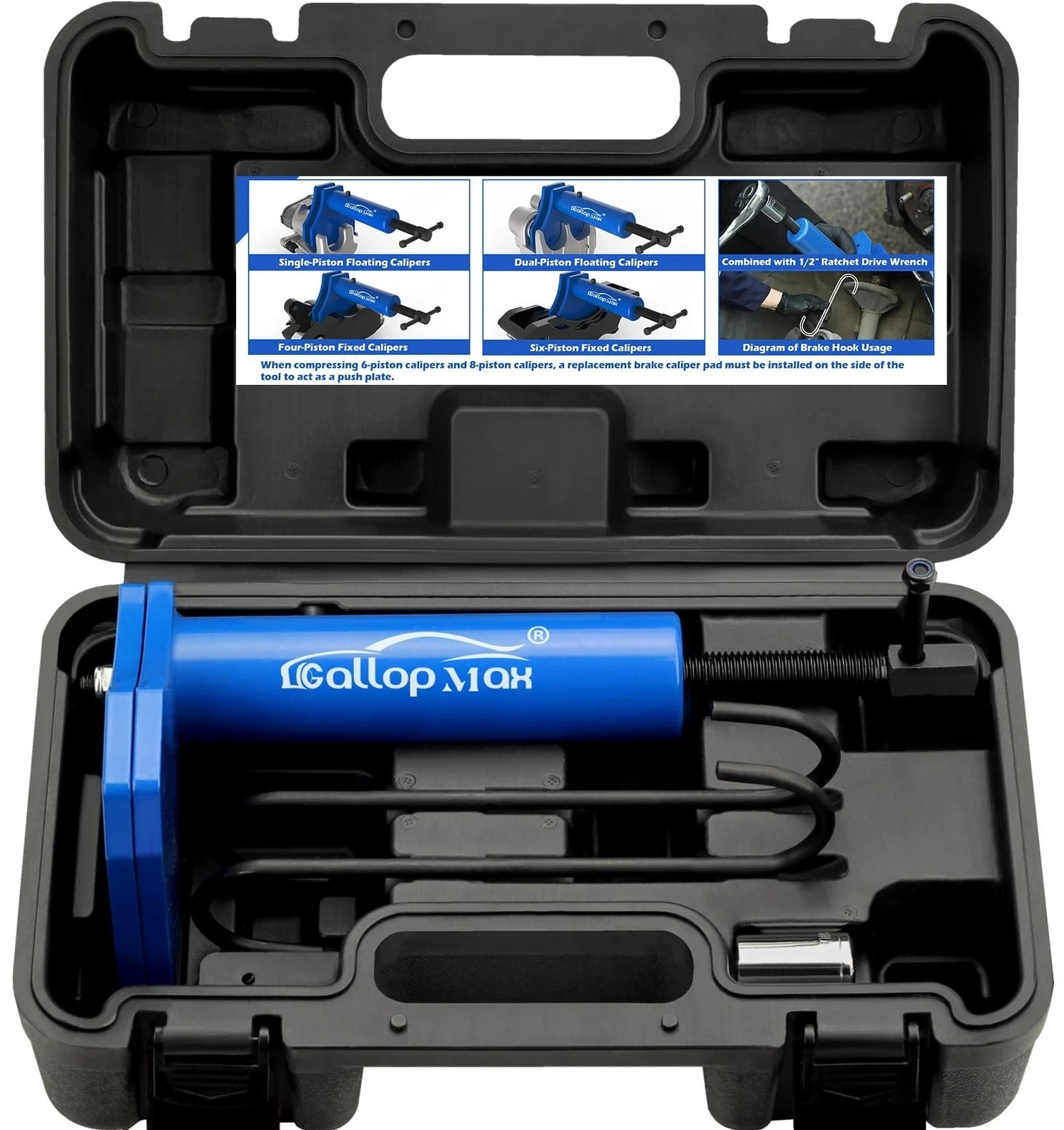 Brake Caliper Tool - Multi Piston Brake Pad Spreader Heavy Duty Brake Caliper...
