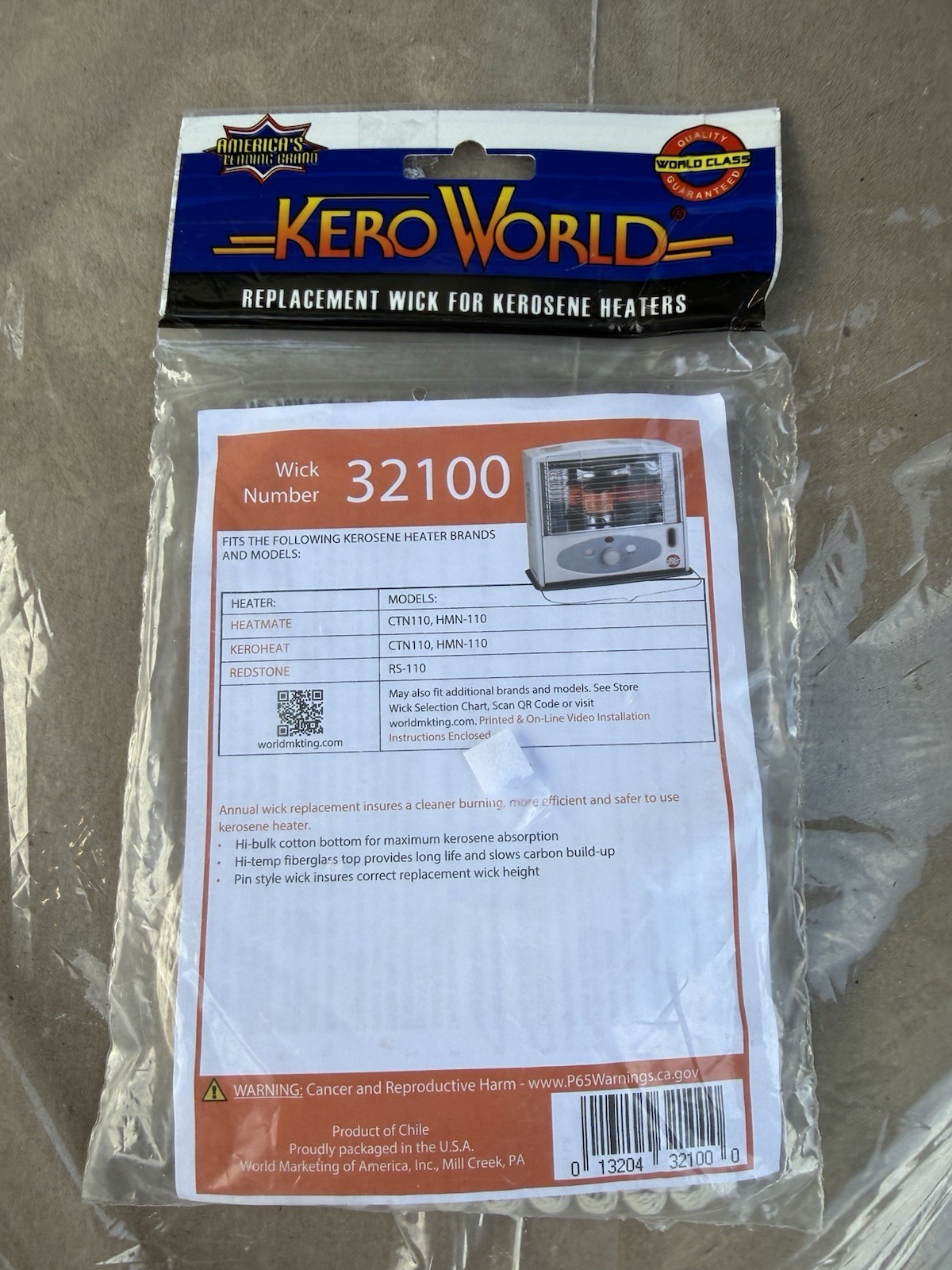Kerosene Heater wick 32100, Redstone RS-110, Heatmate / Keroheat CTN110, HMN-110