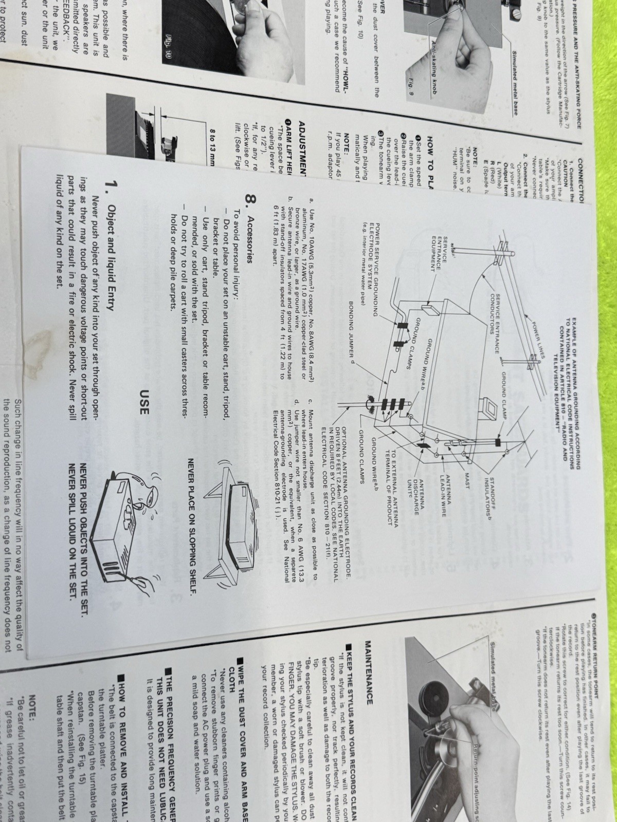 OEM Technics SL-23 OPERATING INSTRUCTIONS MANUAL ONLY MINT 🔥🔥