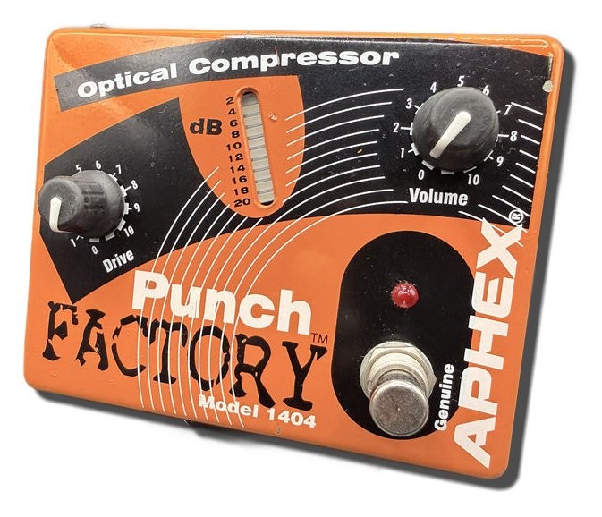 APHEX Punch Factory Model1404 Compressor Pedal 8510 Tested & Works