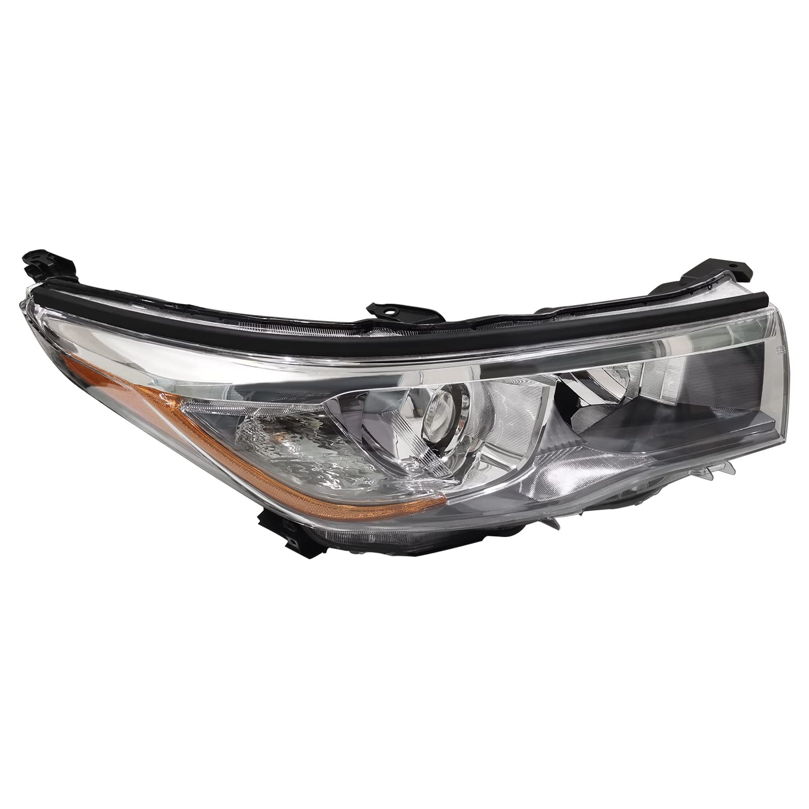 Halogen Headlight RH Highlander LE XLE 2014-2016 Black Housing 811100E250