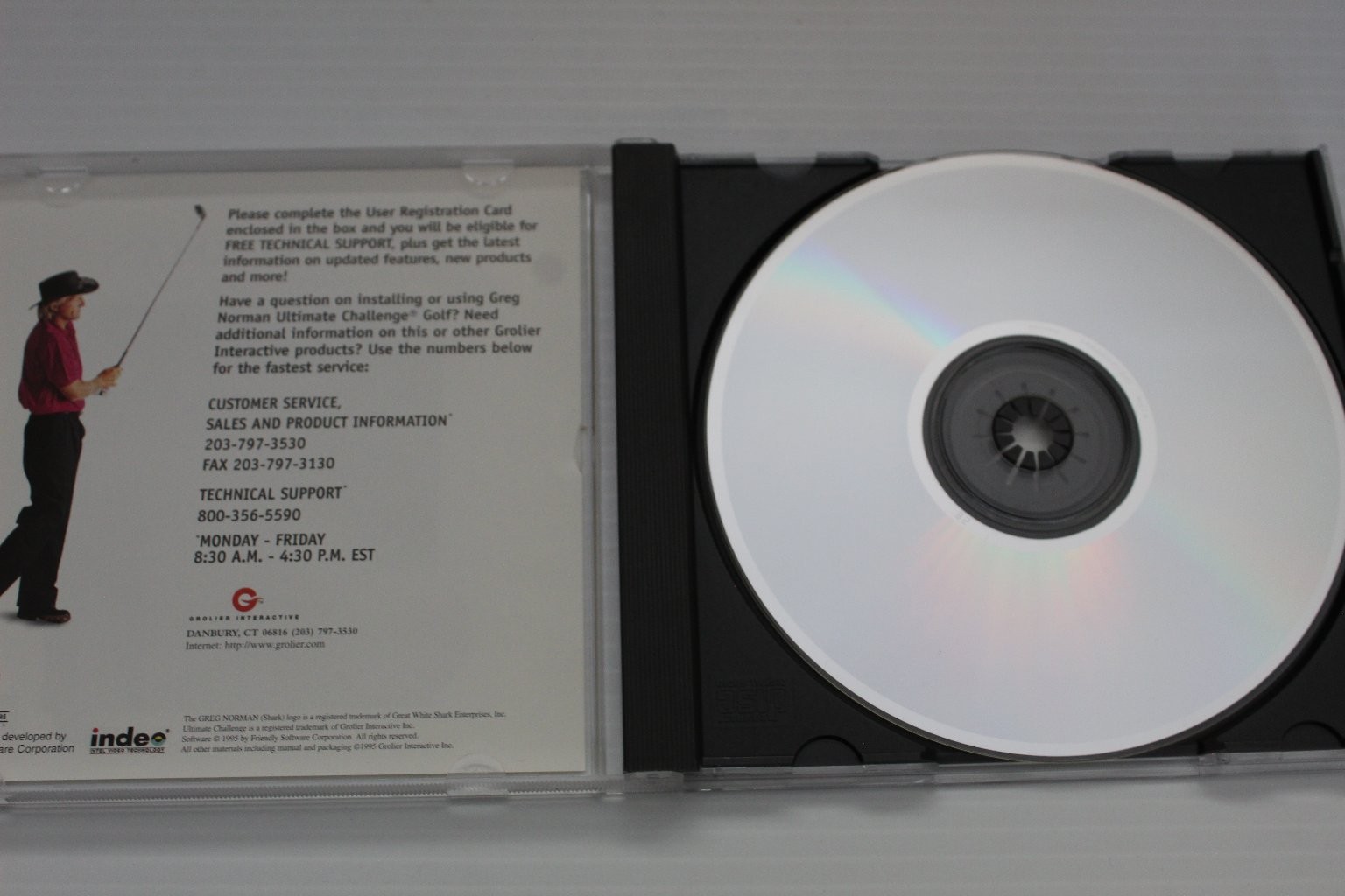 GREG NORMAN Ultimate Challenge Golf Software CD-ROM Windows 95 1995