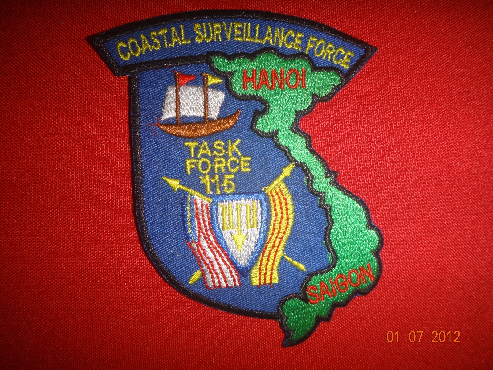 Vietnam War US Navy Coastal Surveillance Force Task Force 115 Patch