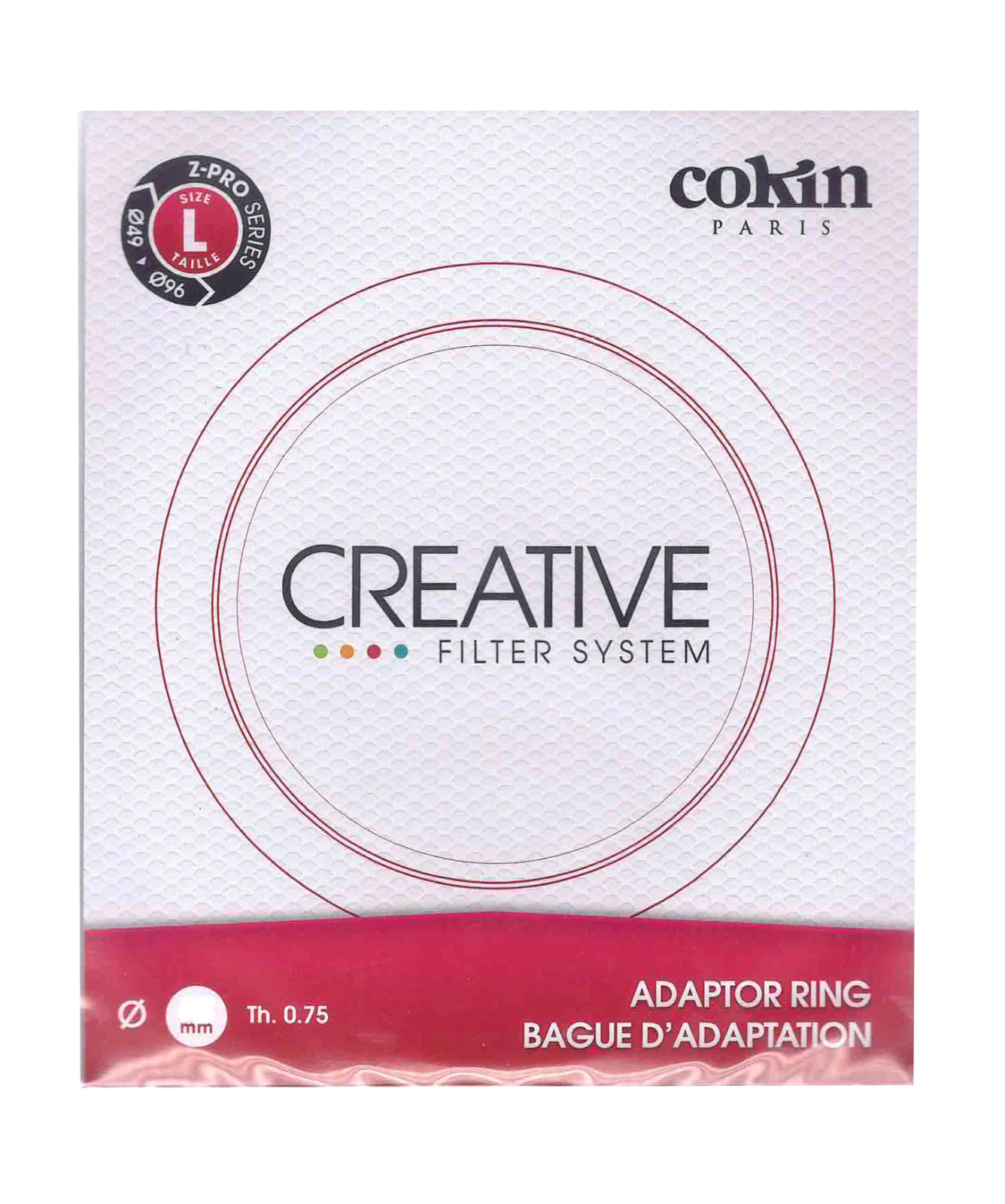 Cokin Z Pro Series Adapter Ring, Adapter Ring 52, 55, 58, 62, 67, 72, 77,82,95mm