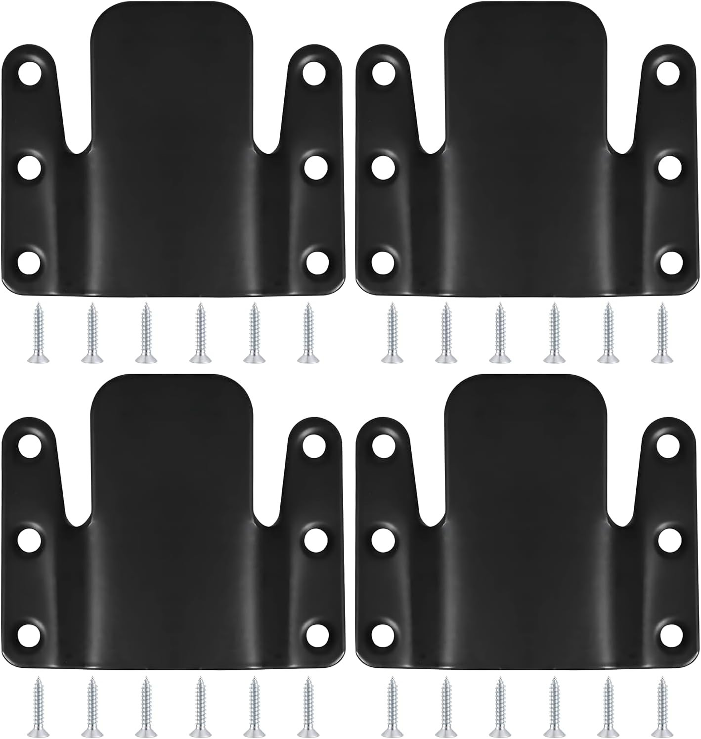 Sectional Couch Connectors，4 Pcs Metal Sofa Connector Set with Screws,Universal