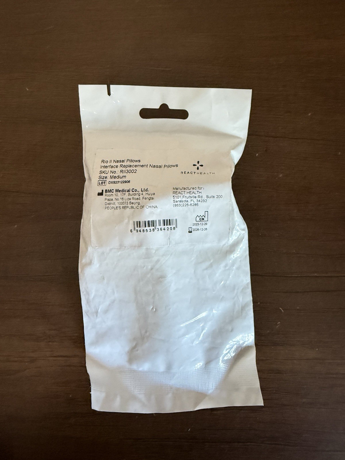 Rio II Nasal Pillows Mask Replacement Cushions Sealed /React Health