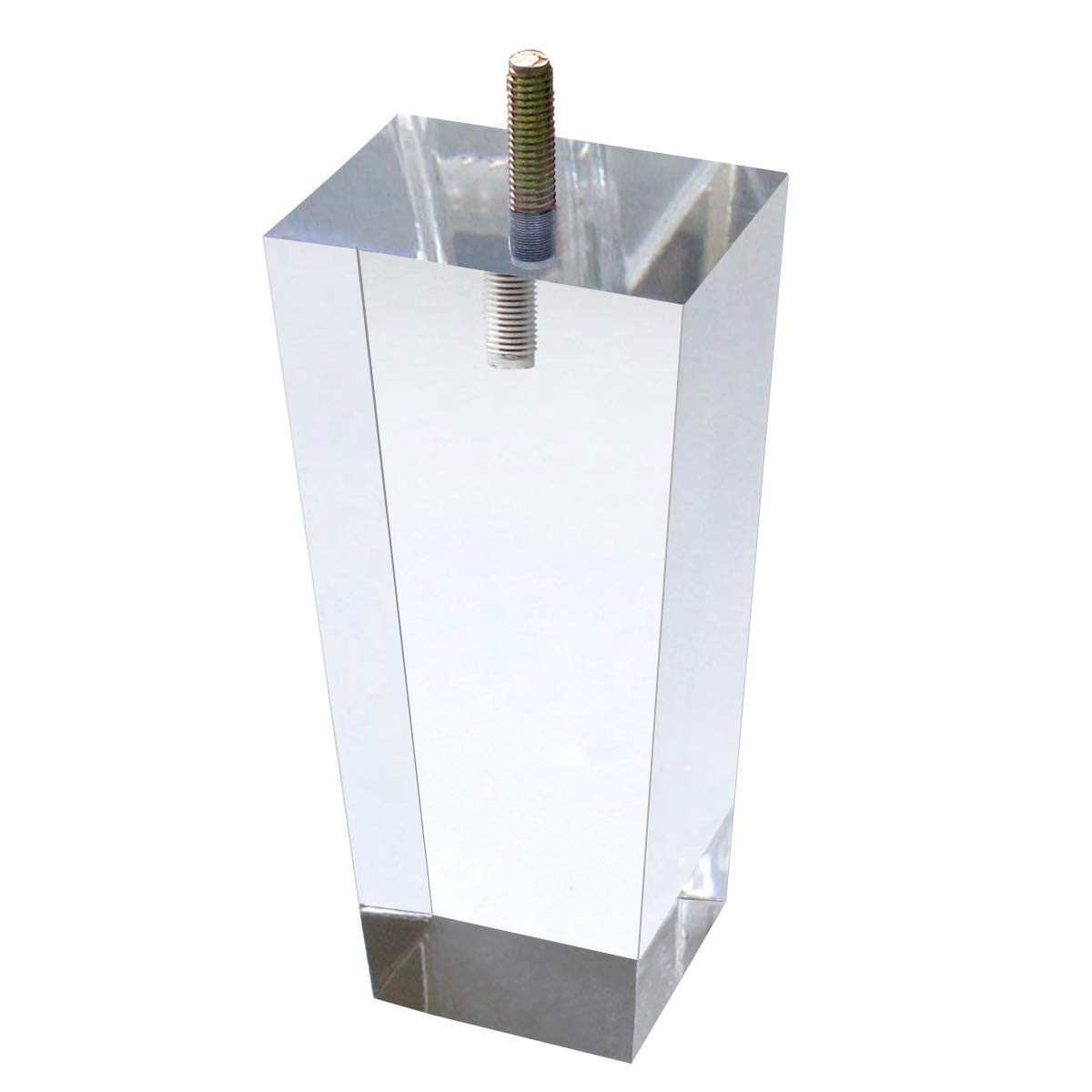 Sofa Legs Clear Furniture Legs Arcrylic 6 inch Bench Legs Modern Cabinet Cupb...