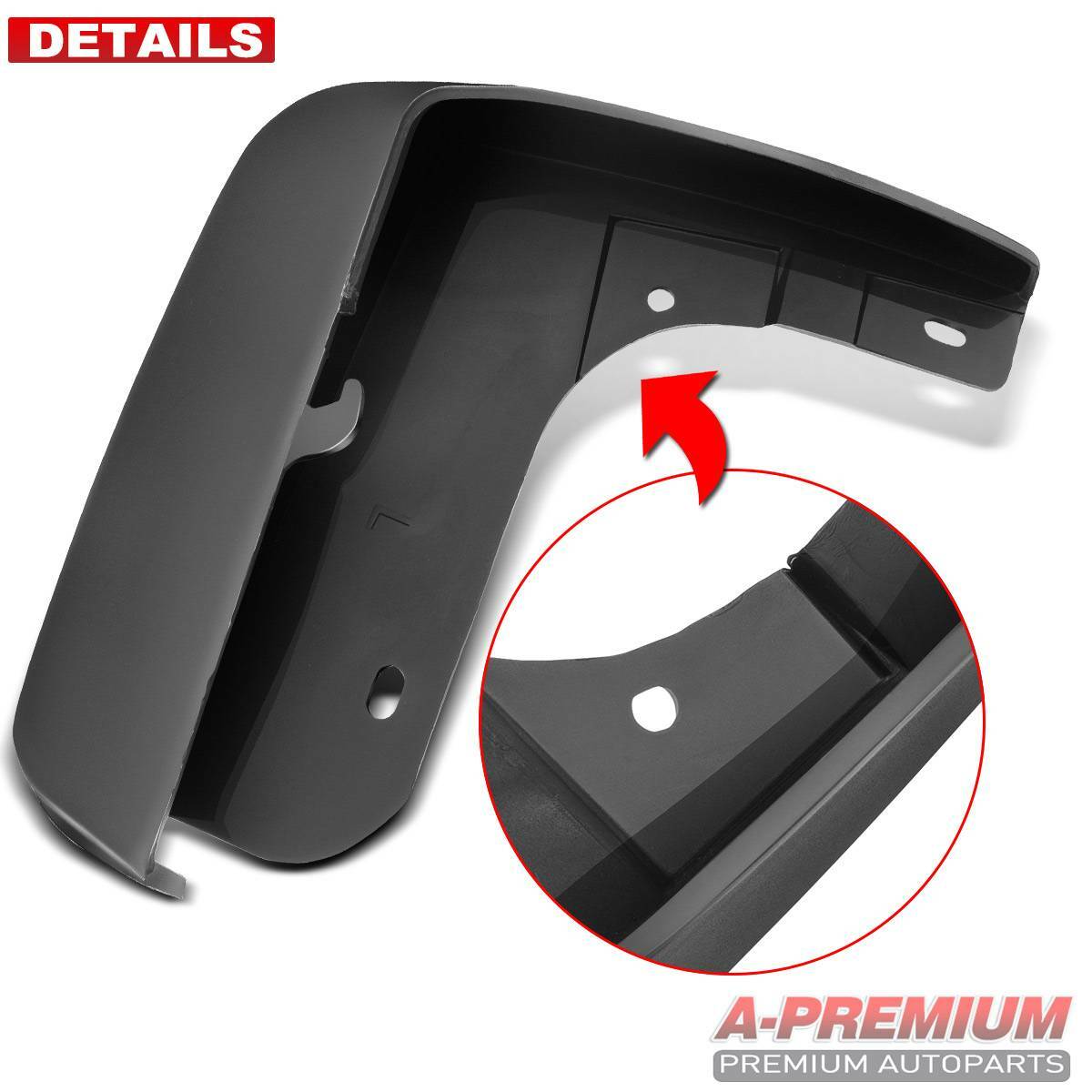 4PCS Splash Guards Mud Flaps Mudguards for Honda Accord 2003-2007 Front and Rear