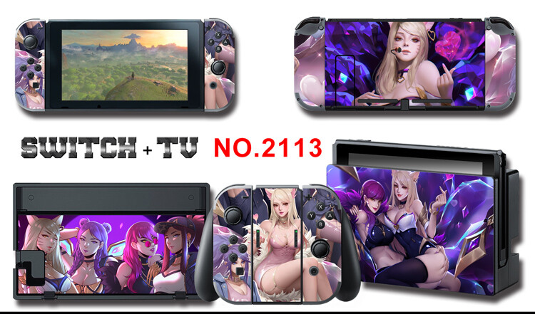 Vinyl Decal Skin Sticker Protector for Nintendo Switch Lovely CG Girl #2113