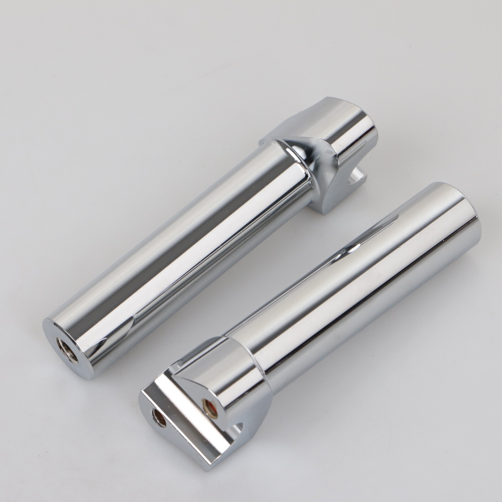 Chrome 5.5"Straight Risers 1" Handlebars For Harley Dyna Softail Road King Glide