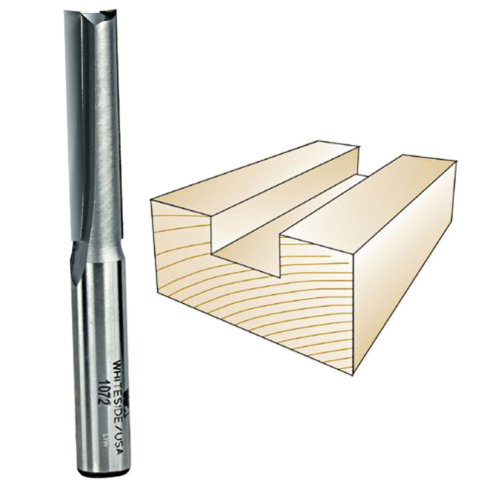 Whiteside Straight Bit, 1/2 in. SH x 1/2 in. CD x 2 in. CL