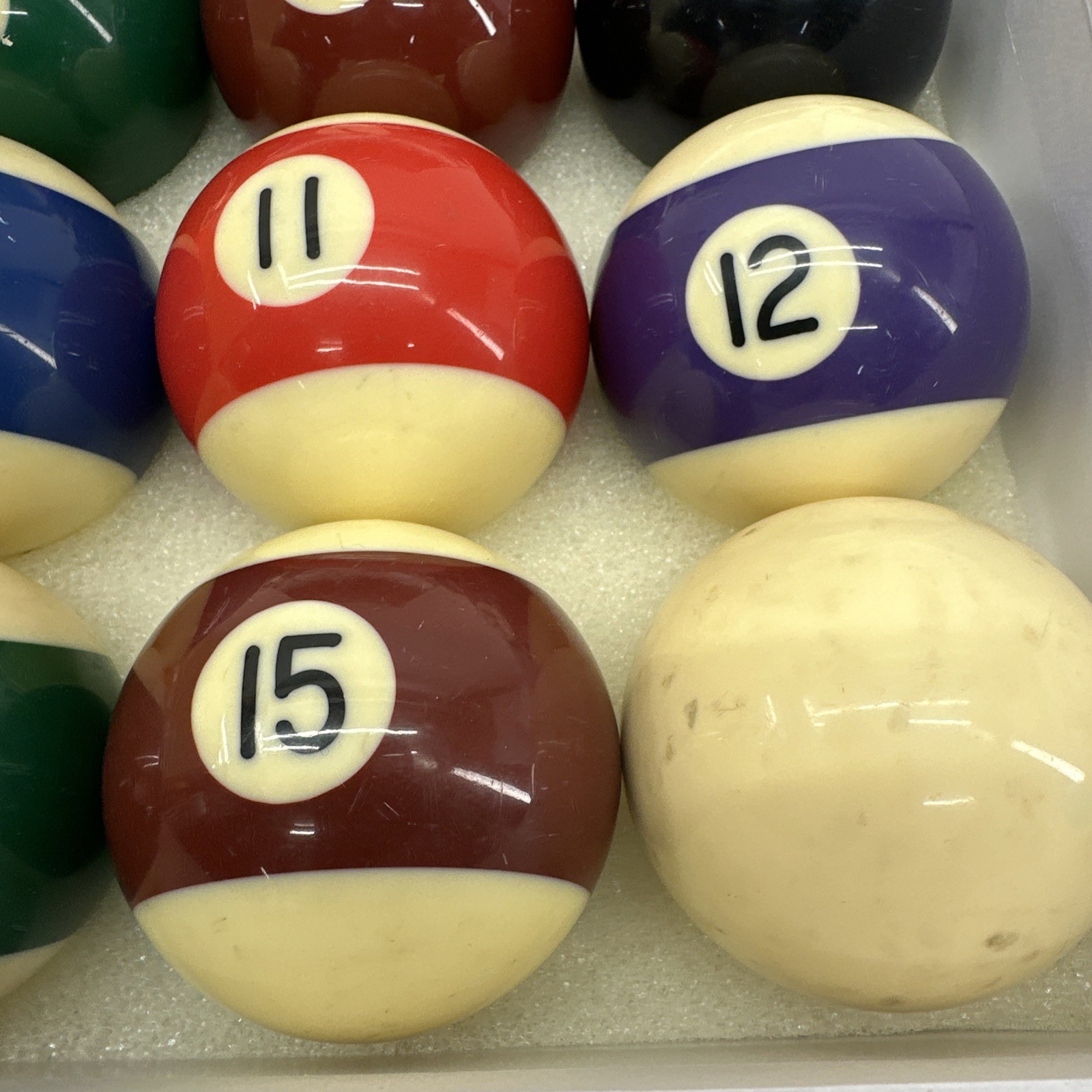 Vintage Billiard Balls Pool Ball Set Original Box Full Set