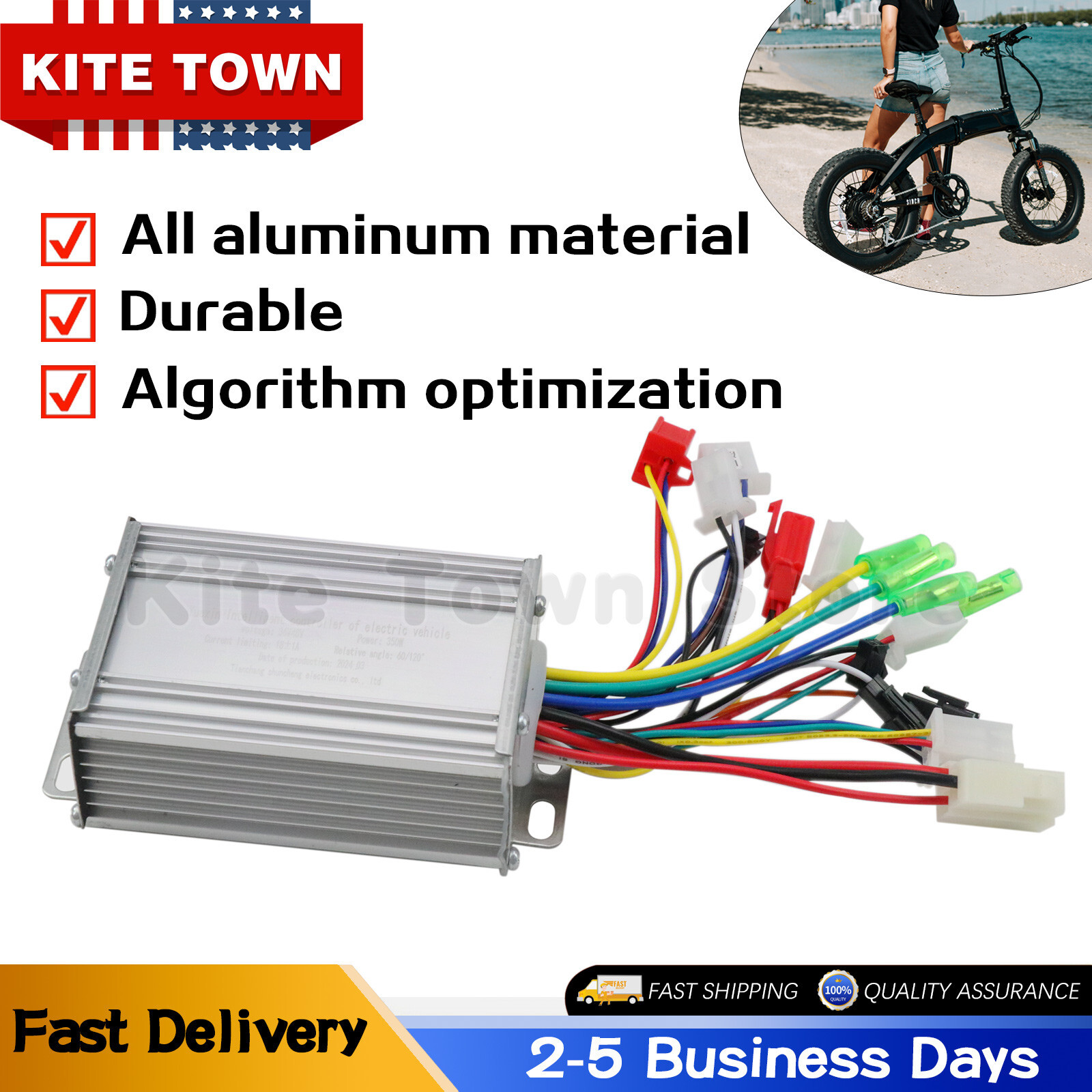 US 36/48V 500W Electric Bicycle E-bike Scooter Brushless DC Motor Speed Controll