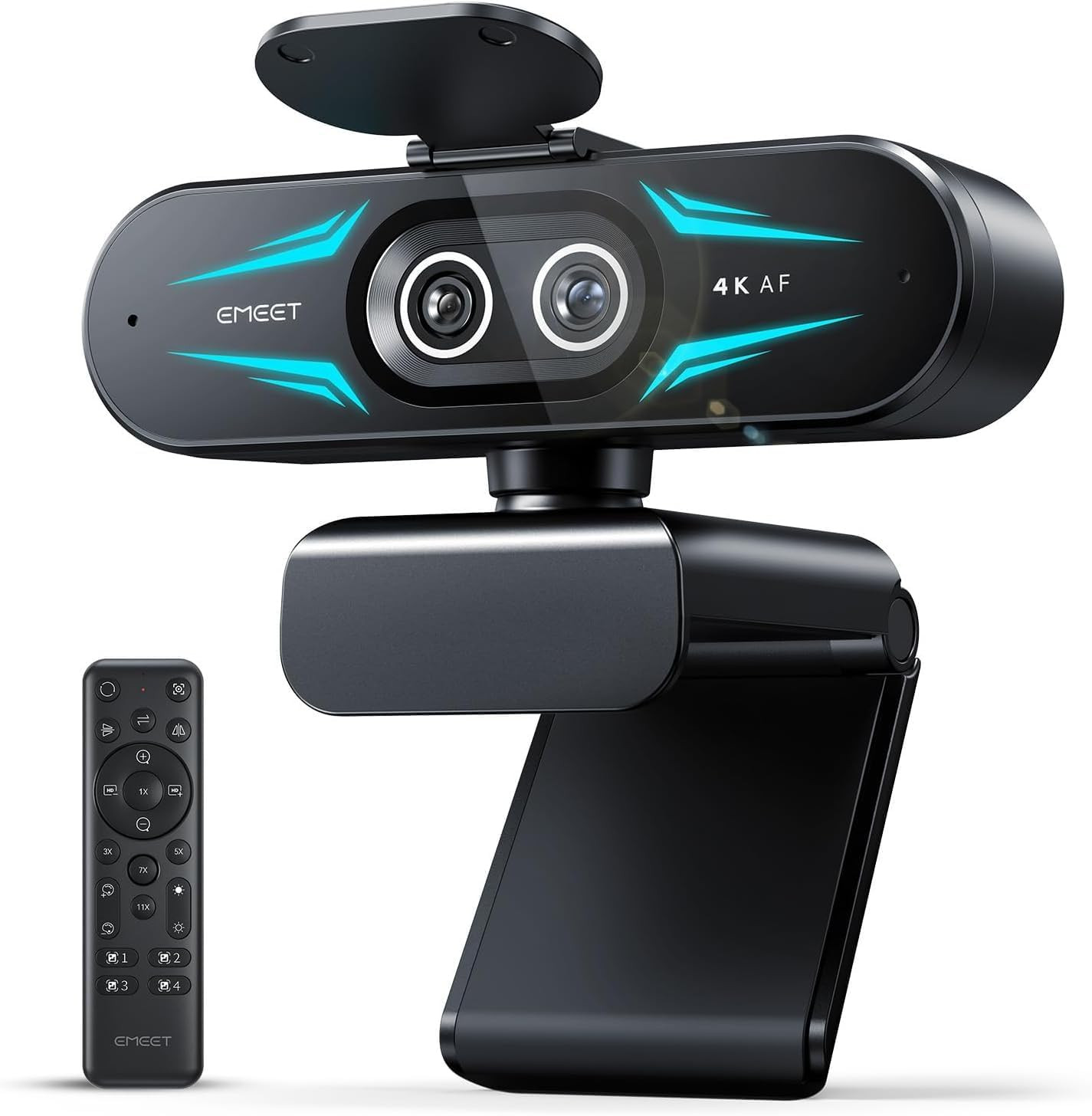 C60E Dual-Camera 4K Webcam for Streaming, Wide-Angle and Telephoto Cameras, Max