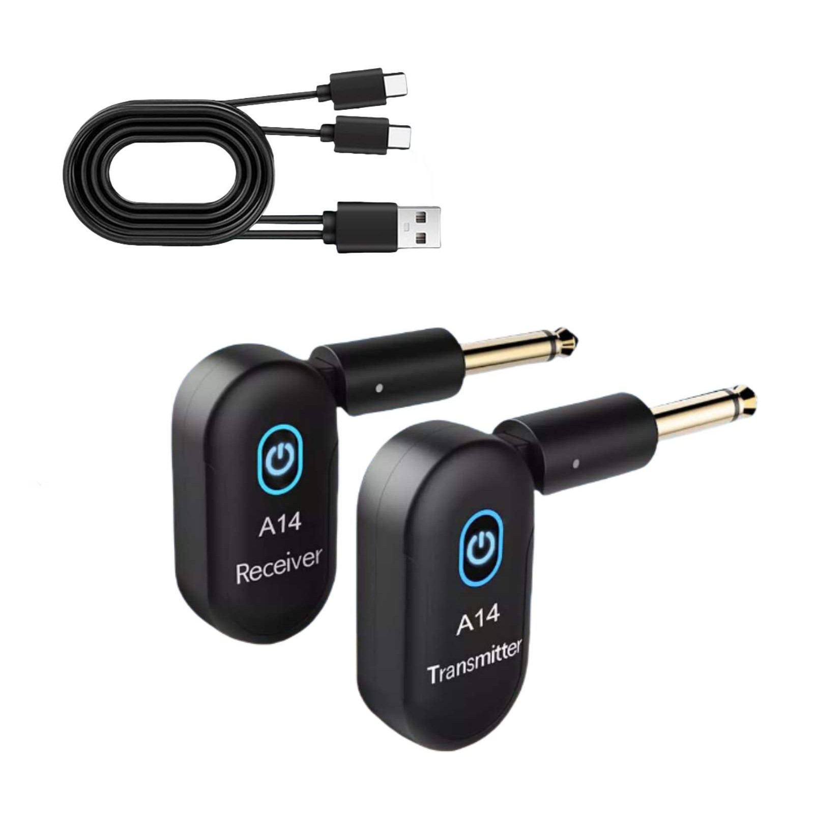 2.4GHz Wireless Audio System for Electric Guitar Bass Violin 30M Transmission