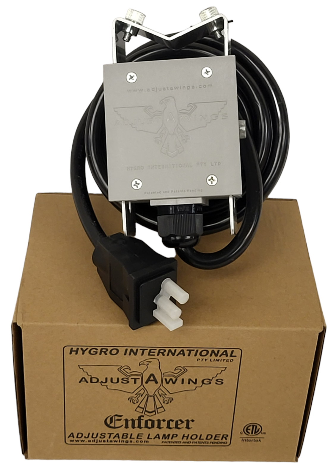 NEW HYGRO INTERNATIONAL ADJUST-A-WINGS USA CORD ENFORCER ADJUSTABLE LAMPHOLDER