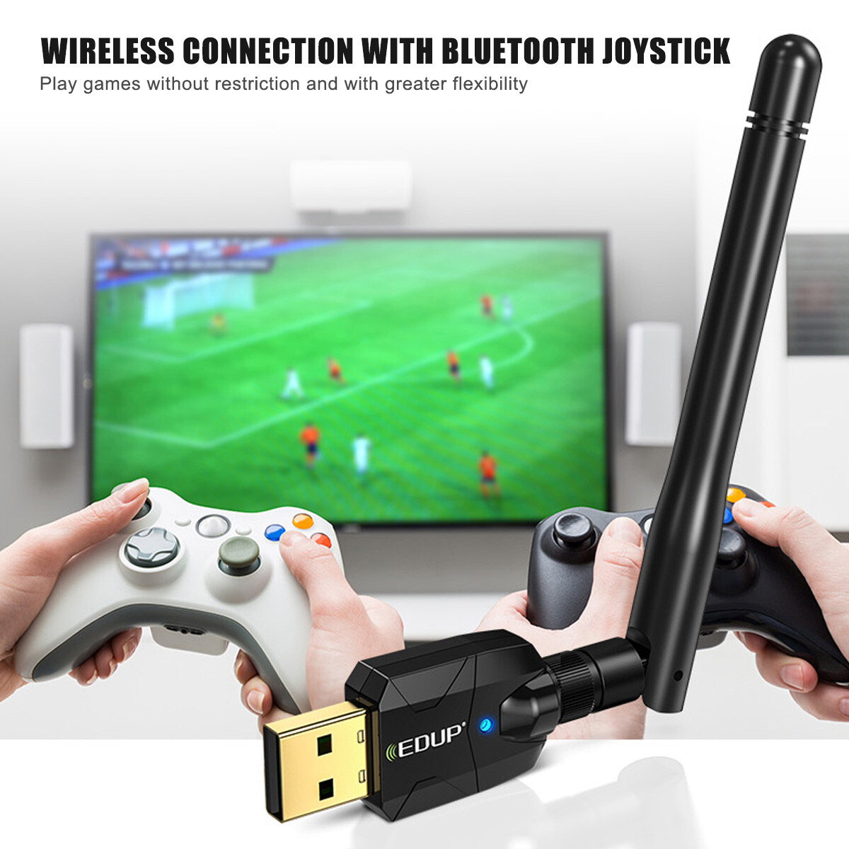 USB Bluetooth 5.1 Adapter 100M Long Range Bluetooth Dongle EDR For PC & Desktop