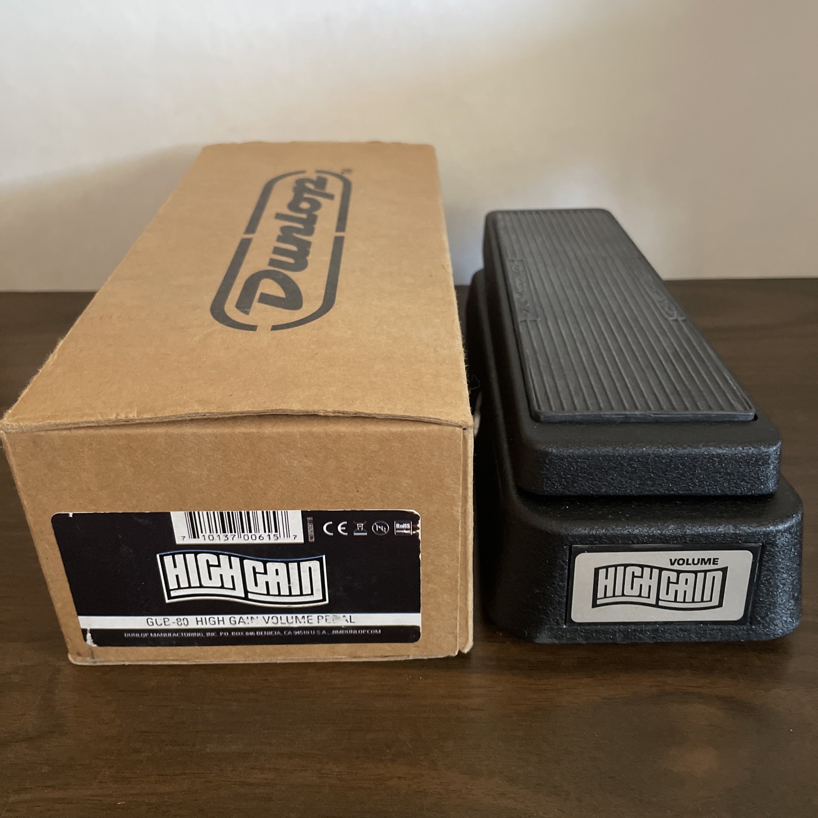 Vintage Jim Dunlop High Gain Volume Guitar Pedal Model GCB-80 w/ Box