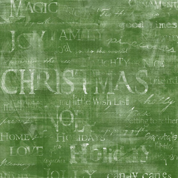 Winter Words, Christmas, scrapbook paper, Scrapbook Customs 34061