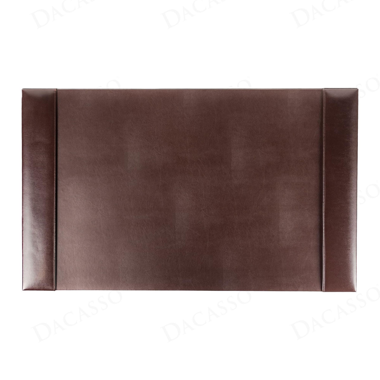 DACASSO Bonded Leather Desk Pad with Side Rails - Luxury Leather Desk Blotter...