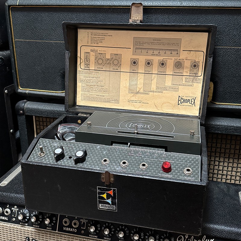 Maestro Echoplex EP-3 Black Top 1973 Vintage Tape Echo W/ Original Footswitch
