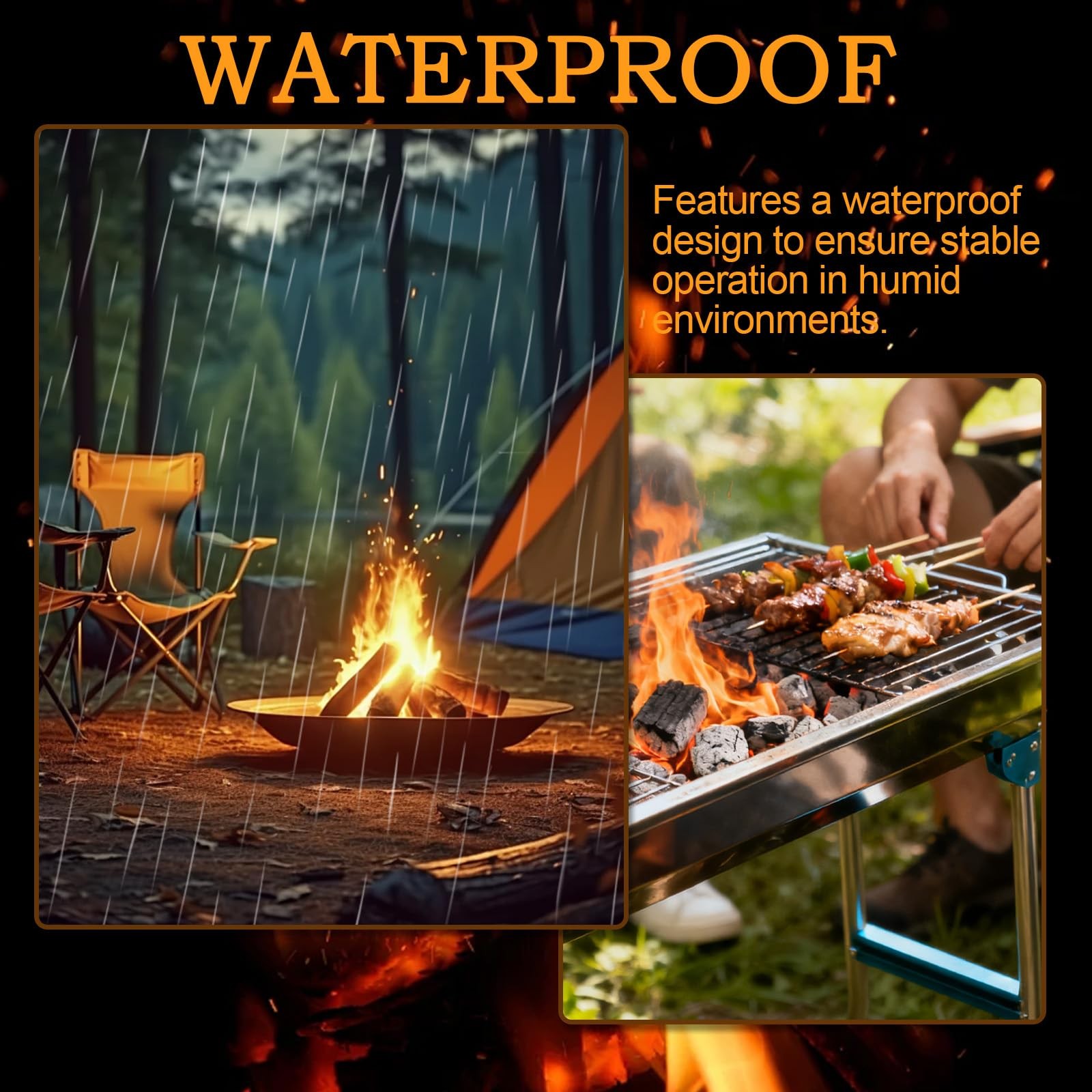 Raneped Waterproof Fire Starters for Campfires & Fireplace 30 Pcs/Bag