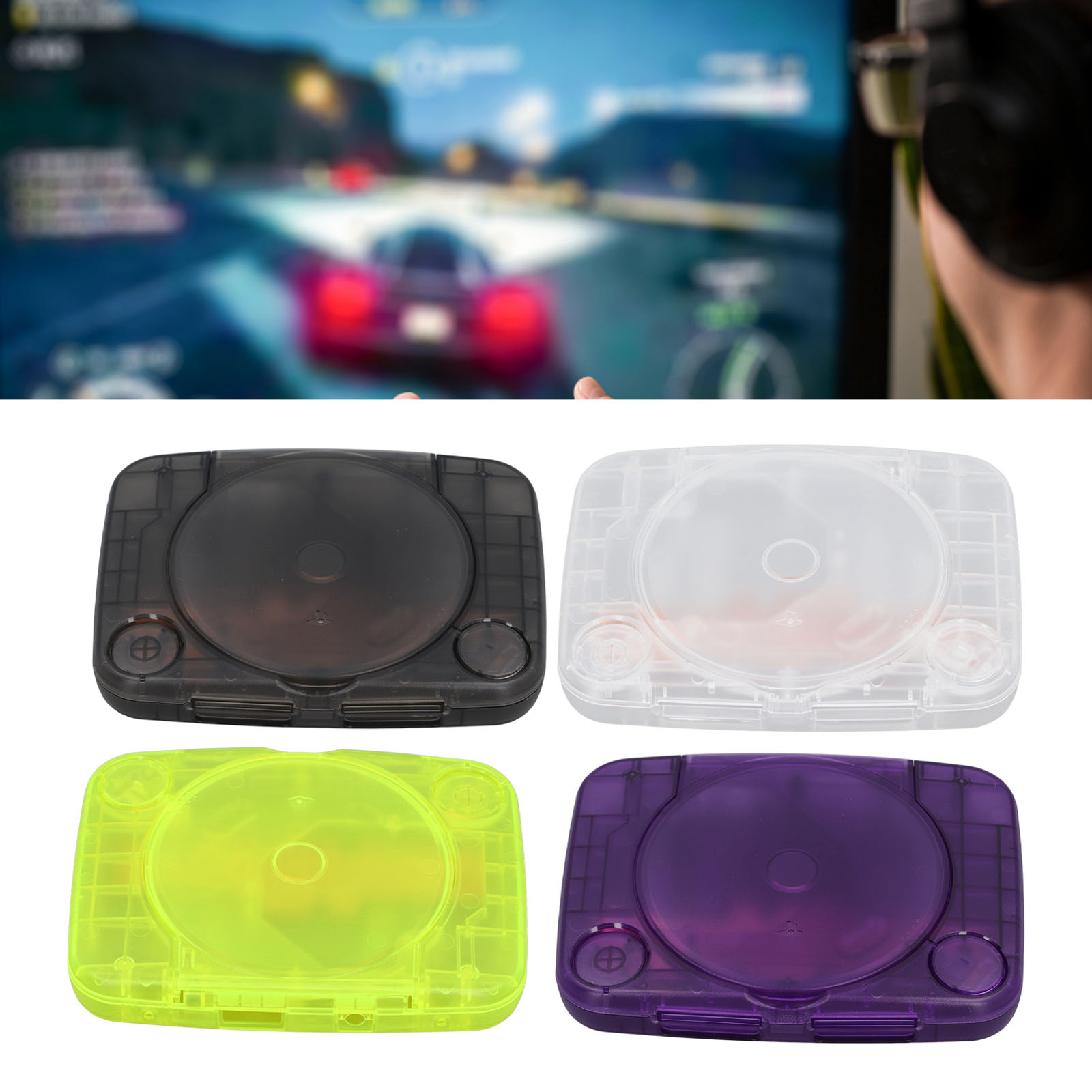 Console Replacement Shell Translucent Retro Console Case For PS1 For SCPH 00 US