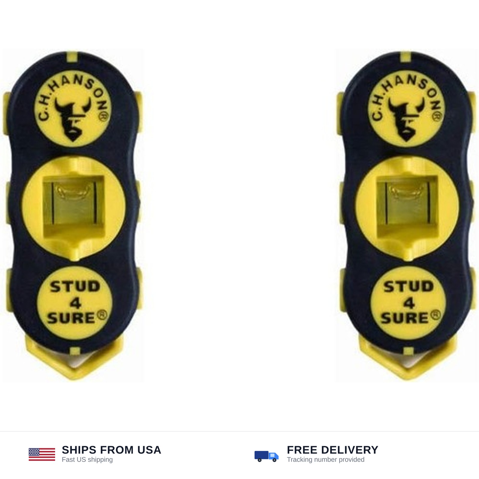 CH Hanson 03040 Magnetic Stud Finder, 2 Pack