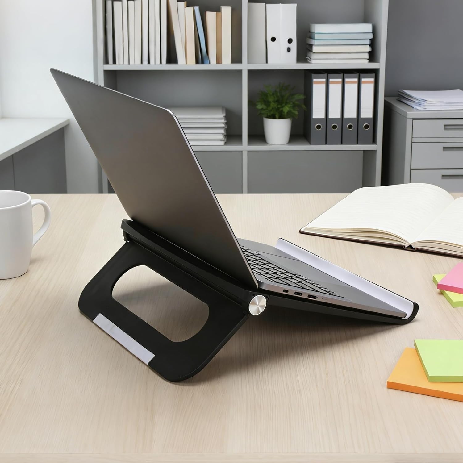 Foldable Laptop Stand, Portable Computer Riser, Ventilated Desk Holder