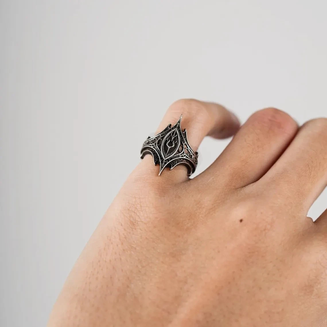Prophecy– Gothic Ring Handmade Sterling Silver