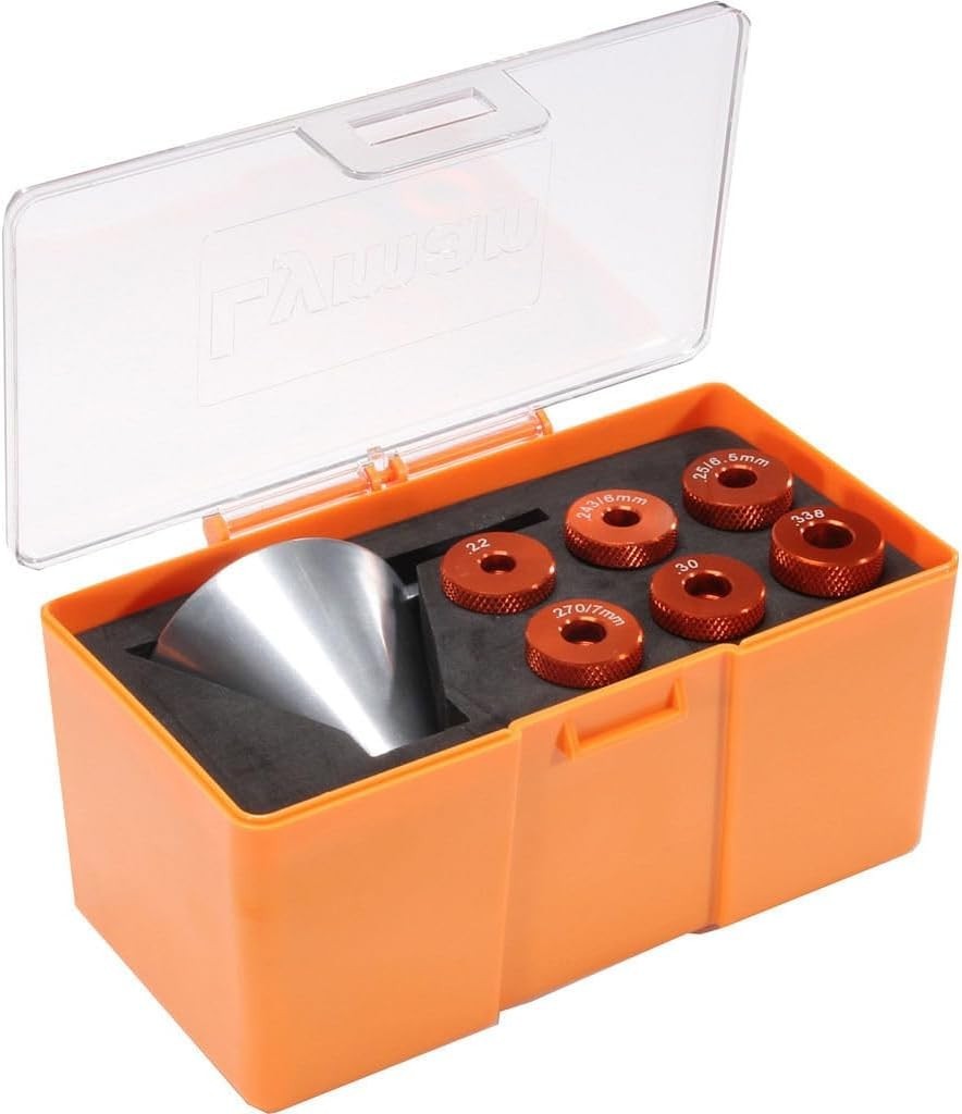 Precision Funnel System for Reloading, 5 Caliber Inserts