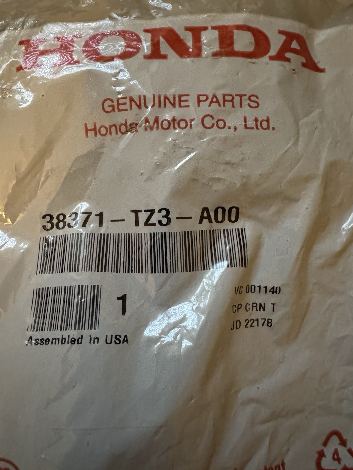 OEM Honda Remote Start Module Acura (2018-2020) Part# 38015-TZ3-X20 NO FOBS