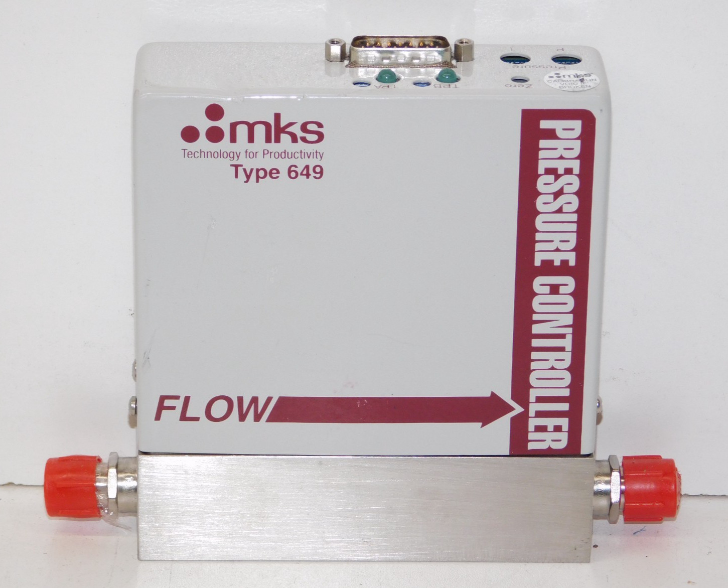 New MKS 649B01321T11CAVR Mass Flow Process Controller N2 Gas 10 SCCM 20 Torr