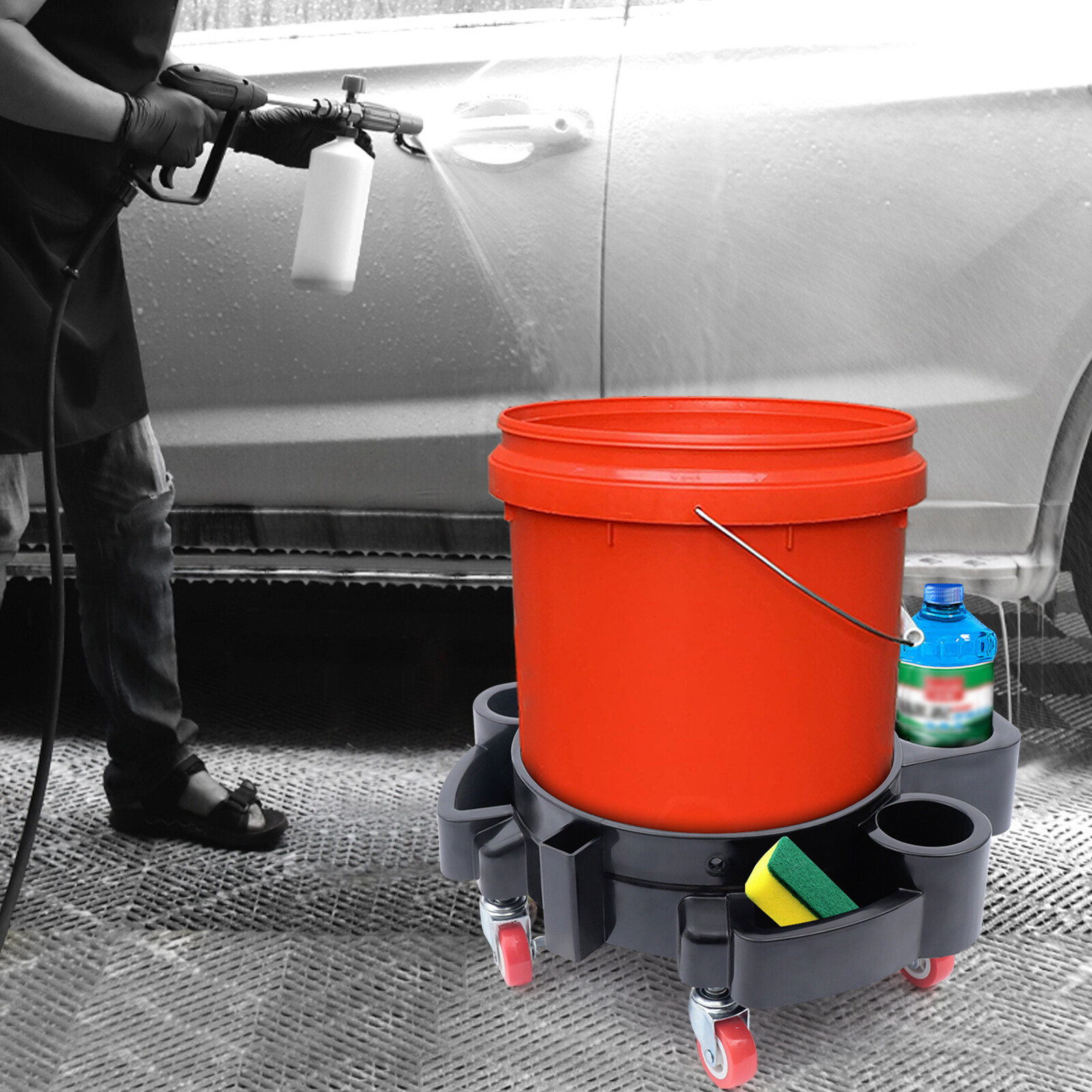 Car Wash Detail For Bucket Detailing Auto Chemical Guys w/Universal Pulleys NEW