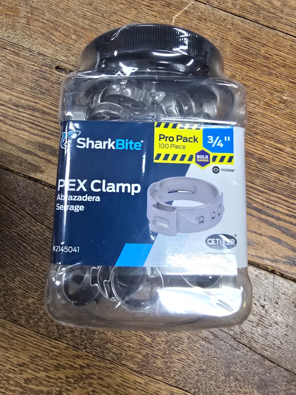 🛠️ SharkBite 2145041 3/4 in. PEX Barb Stainless Steel Clamp - 100 Pack