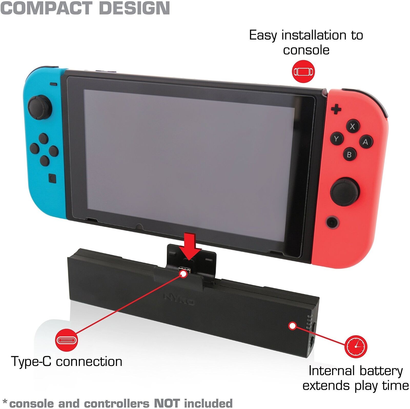 Nyko Boost Pak for Nintendo Switch **BRAND NEW**