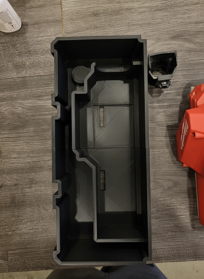 Milwaukee PACKOUT Drawer Insert – M12 Planer Holder (Left Side) (Insert Only)