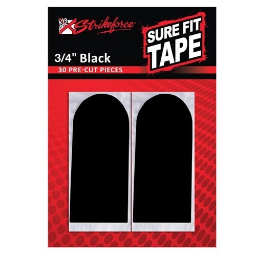 (3 Pack) KR Strikeforce Sure Fit Bowling Thumb Insert Tape 3/4" Black 30 Piece