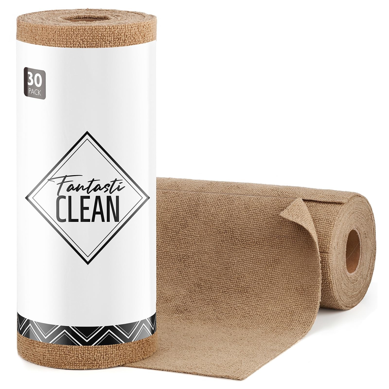 Microfiber Cleaning Cloth Roll -30 Pack, Tear Away Microfiber Towels, 12" x 1...