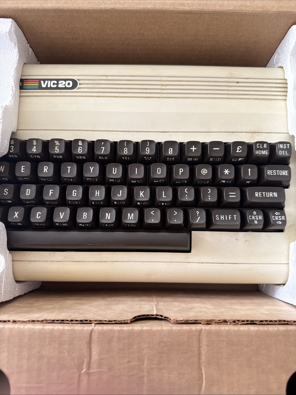 Commodore VIC 20 In Box Powers On. Untested. No Cords.