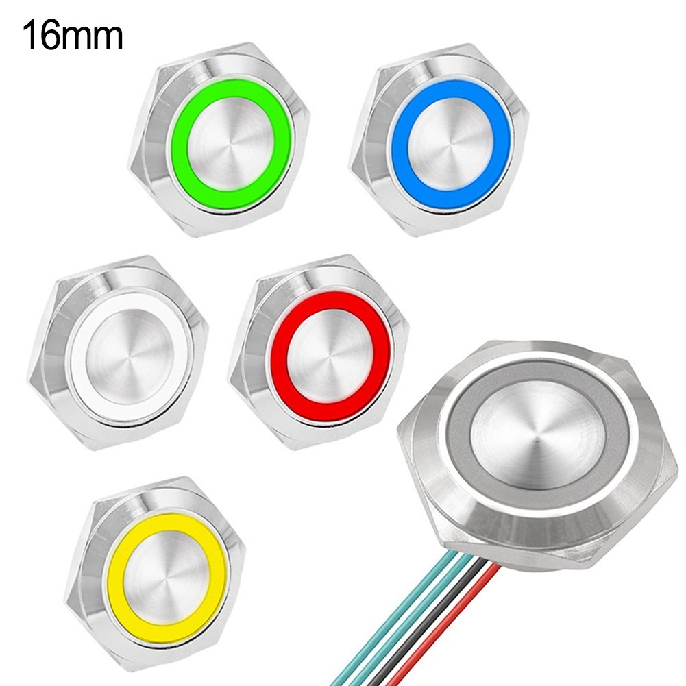 LED Light Push Button Switches Waterproof Design Suitable for Tight Spaces