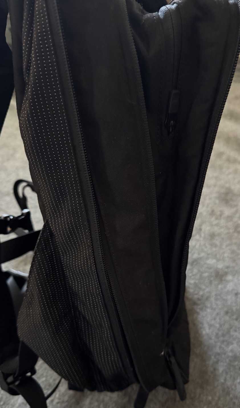 RAPHA Backpack Bag Cycling Commuter Fixed Reflective Black 14L Expandable RARE