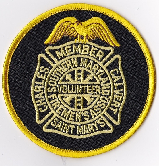 Charles Calvert Saint Marys Firemens Asso. MD Patch NEW!!