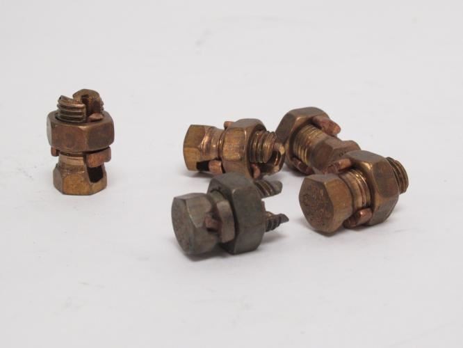 192421 New-No Box; MFG- 8H Lot-5 Split Bolt Connectors; 8 To 10 sol