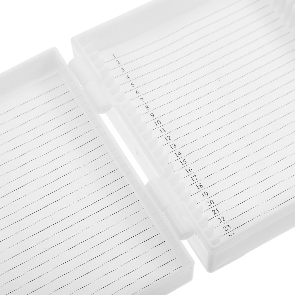 Microscope Slide Case Accessories Laboratory Holder Plastic Rectangle