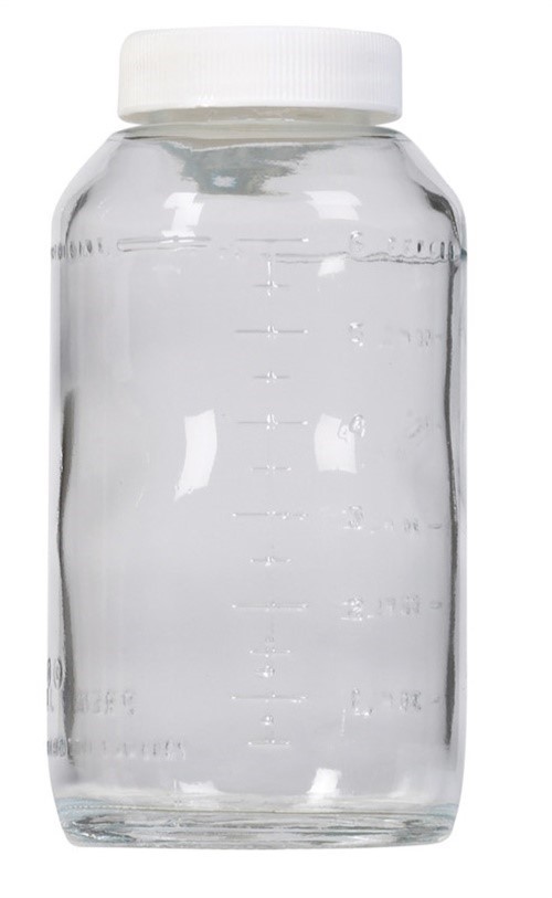 Preval 269 Replacement Glass Container 6 oz. with Cap (Pack of 12)