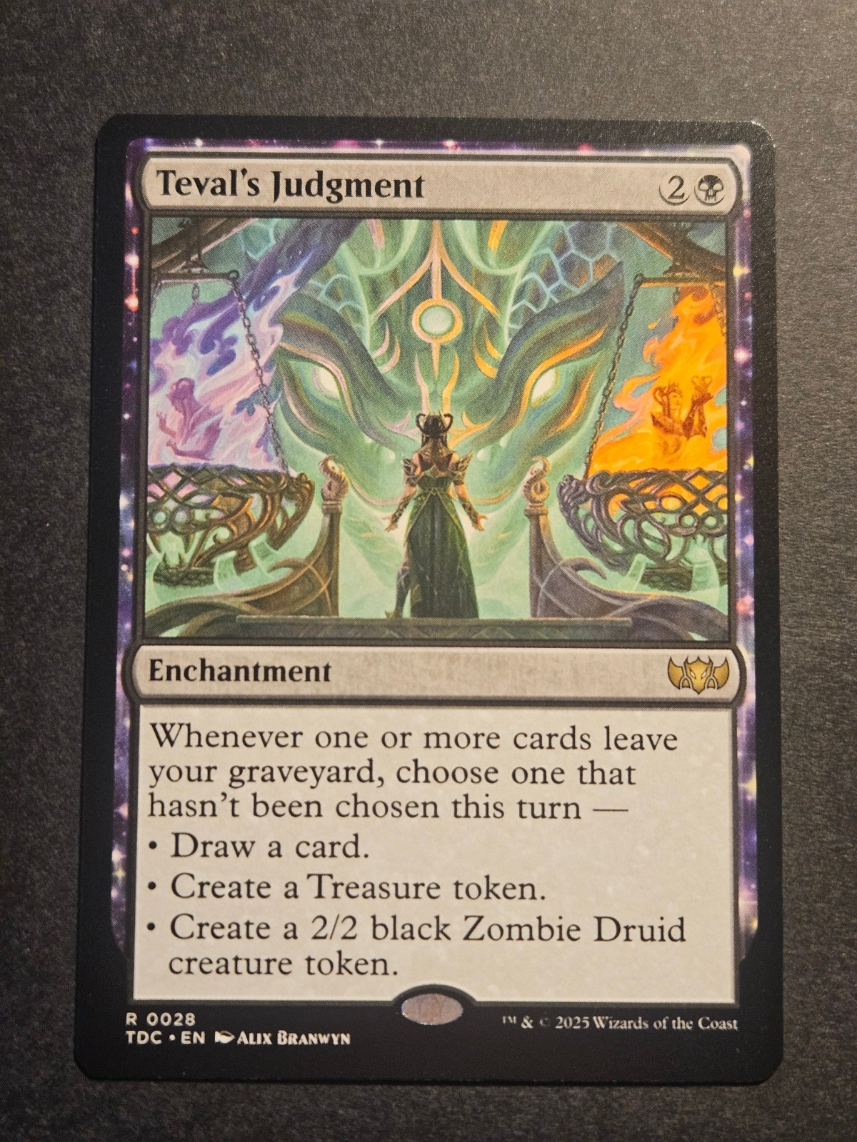 Teval's Judgment R Commander: Tarkir: Dragonstorm 0028 NM